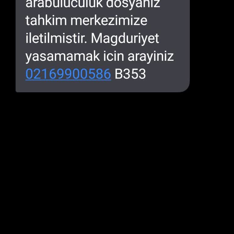 E.UZLASMA (SMS) E. Uzlaşma SMS Gelen Mesaj