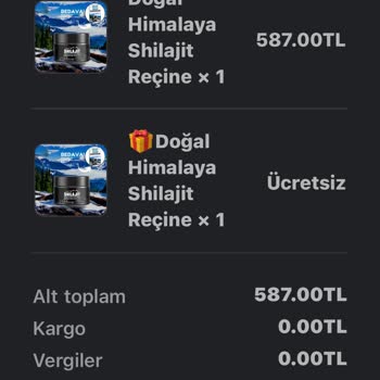 Shilajit.com.tr Yanlış Ürün Gönderimi Ve Müşteri Yanıltma