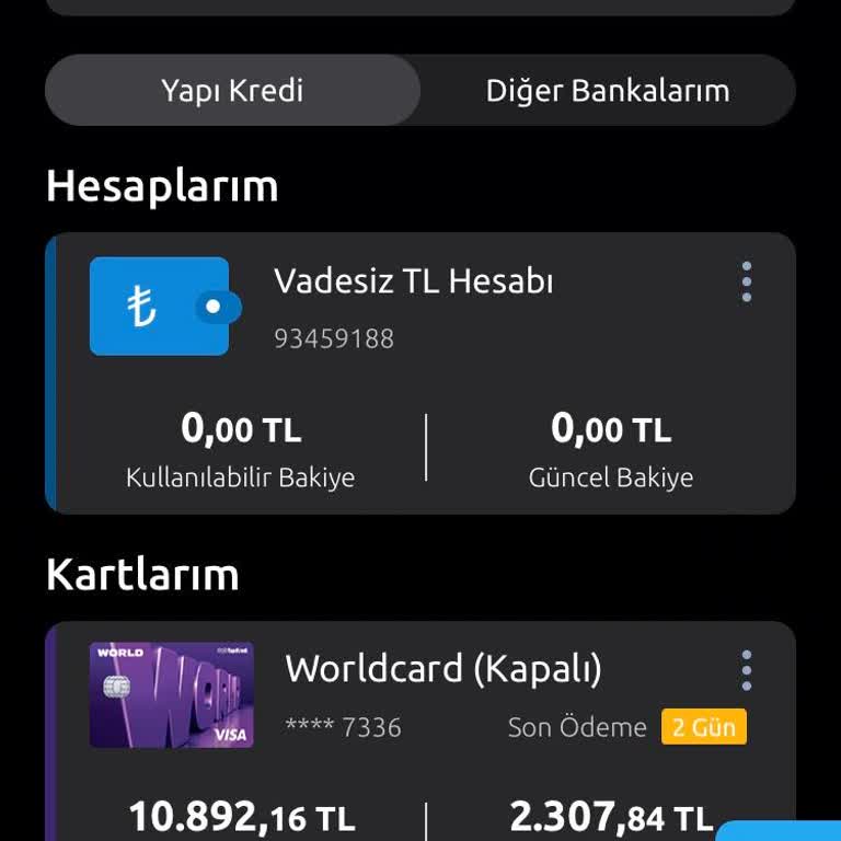 Yapı Kredi Sebepsiz Kart Kapatıyor