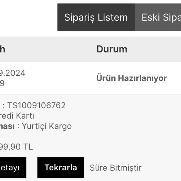 Sportinn Siparişim 5 Gündür Kargoya Verilmedi