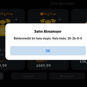 Google Play Satın Alma Hatası.