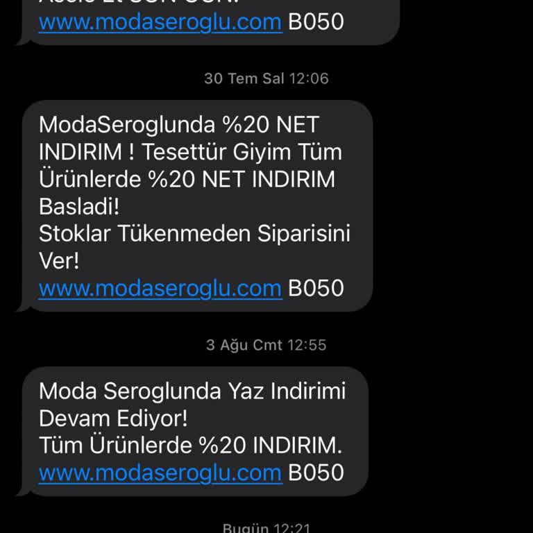 Modaseroglu İzinsizce Mesaj Atıp Duruyor