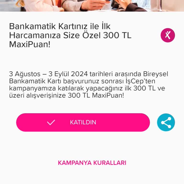 İş Bankası Maximum Puan Yüklenmedi