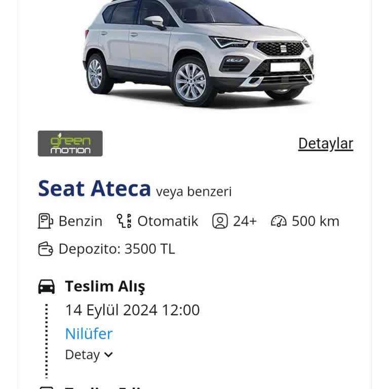 Greenmotion Car Rental Firmasında Rezervasyon Kabusu