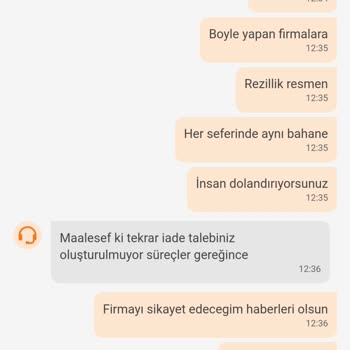 Trendyol Yemek Eksik Sipariş Ve İade Sorunu