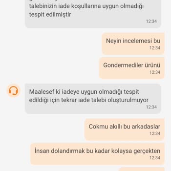 Trendyol Yemek Eksik Sipariş Ve İade Sorunu