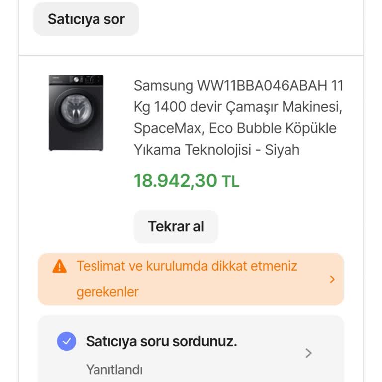 Samsung Samsun Standart Dışı Tahliye Boruda, Kötü Servis