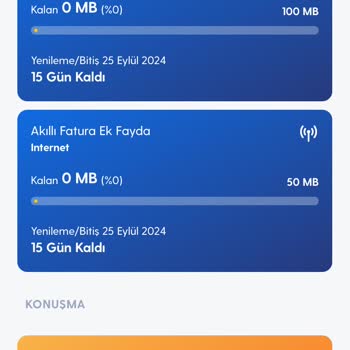 Turkcell BİP Uygulamasında İnternet Paketi Sorunu