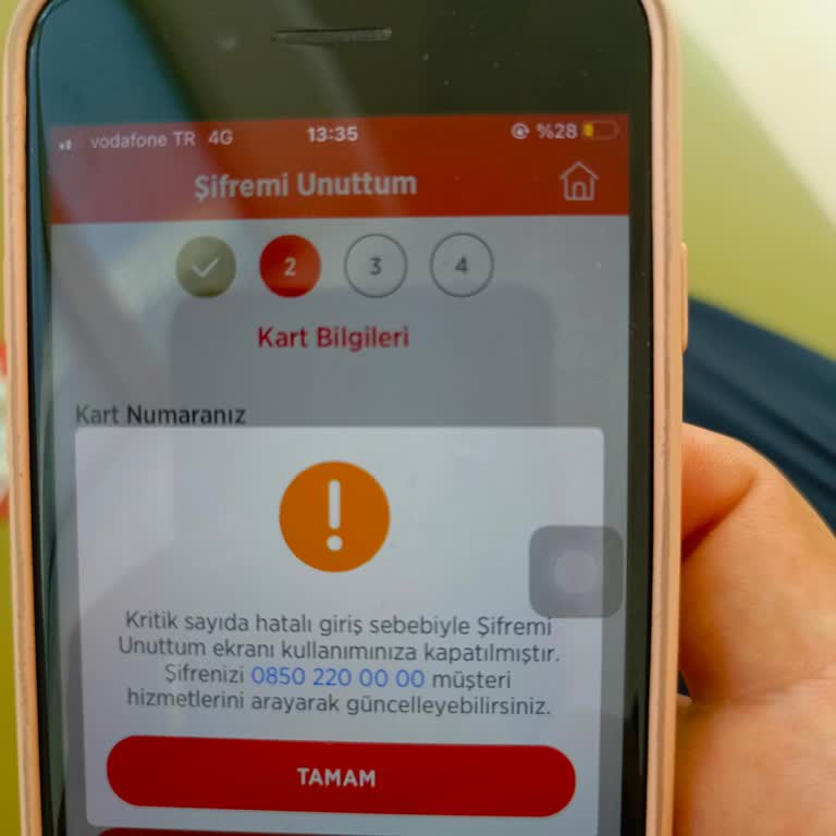 Ziraat Bankası Ziraat Kart Şifre Bloke