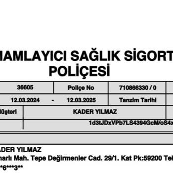 Türkiye Sigorta Ameliyat Talebime Red Kararı Verdi