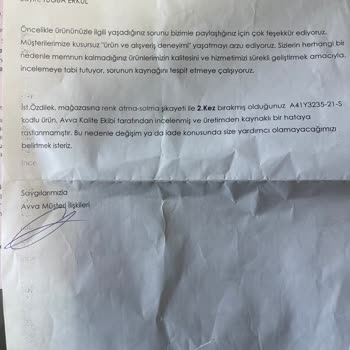 Avva Müşteri Hizmetleri İlgisizliği Ve Kalitesizliği.