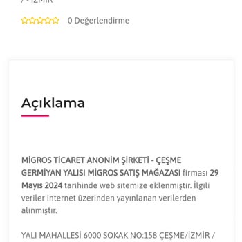 Ayıplı Mal Satan Migros