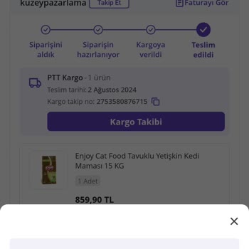 Lider Pet Food Bayat Kedi Maması Ve İade Sorunu