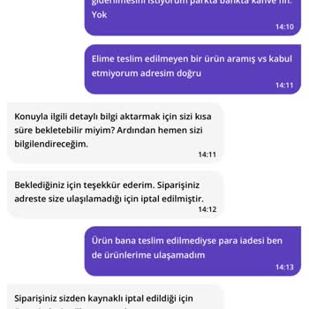 Getir Yalan Söyleyen Firma
