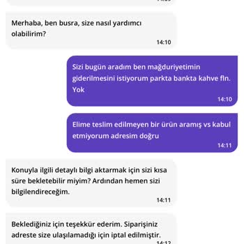 Getir Yalan Söyleyen Firma
