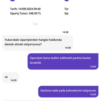 Getir Yalan Söyleyen Firma