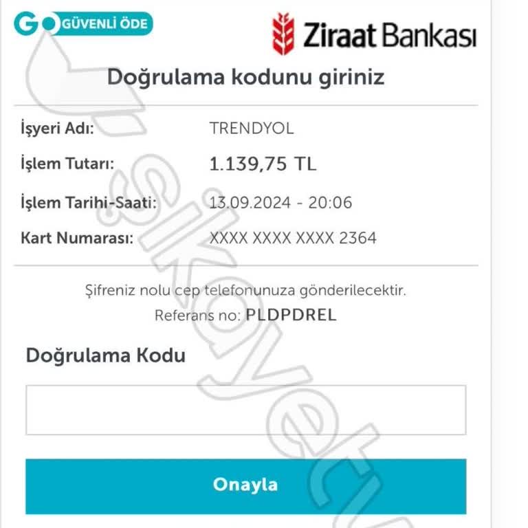 Ziraat Bankası SMS Onay Kodu Gelmiyor.