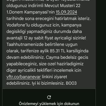 Yanlış Yönlendirme ile Tarifem Değiştirildi