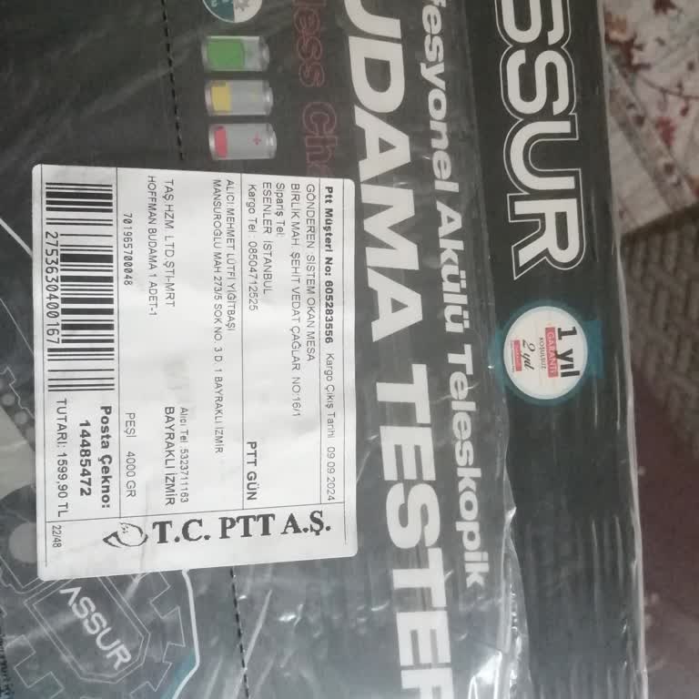 Assur M. Lütfi Y******** -532.3711163 Telefon. Testere Şikayetim