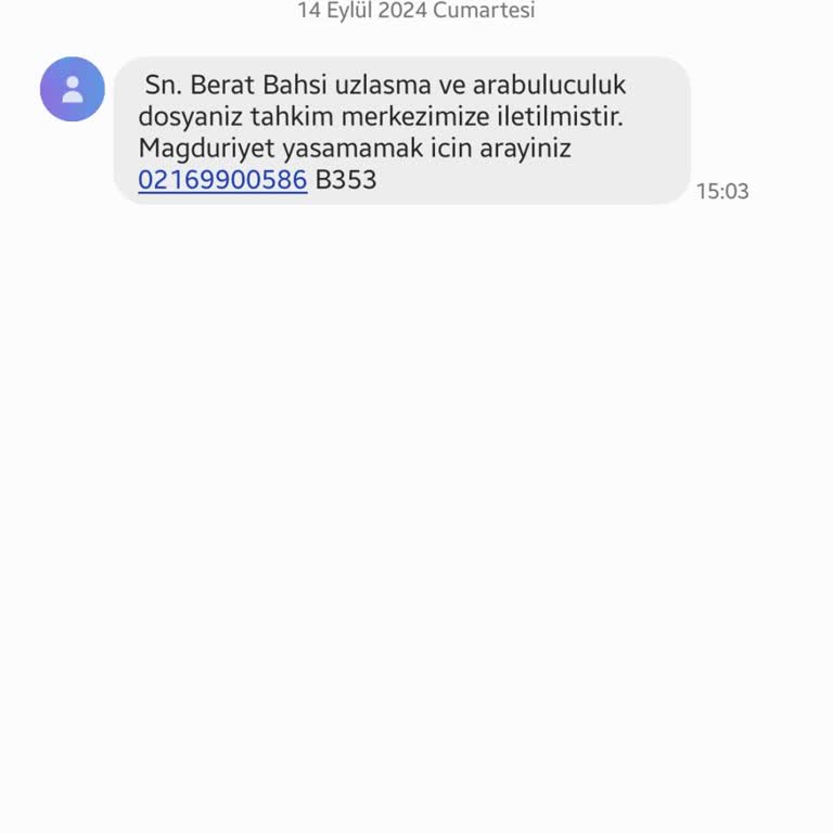 E.UZLASMA (SMS) E. Uzlaşma SMS