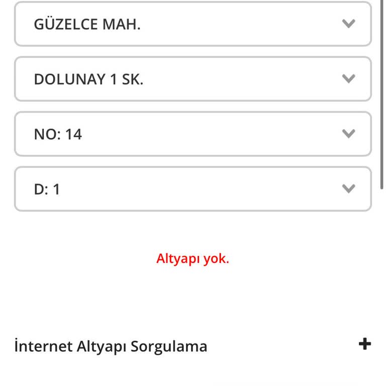 Türk Telekom Altyapı Yok Hatası