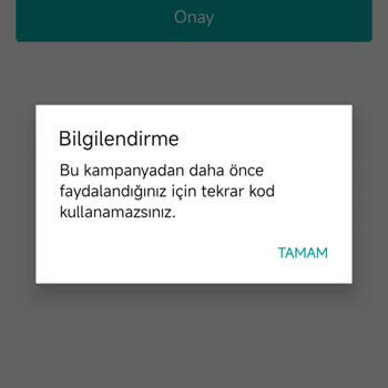 Garanti BBVA Yemeksepeti Kodum Hesabıma Tanımlanmadı!