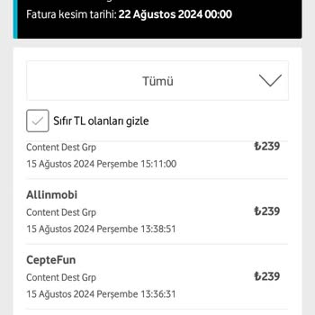 Vodafone 1240 Eğlence Servisi!