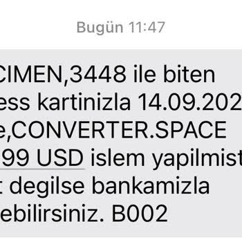 Converter Space İzinsiz Çekim