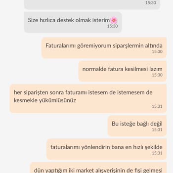 Trendyol Market Alışverişine Fatura Kesmiyor