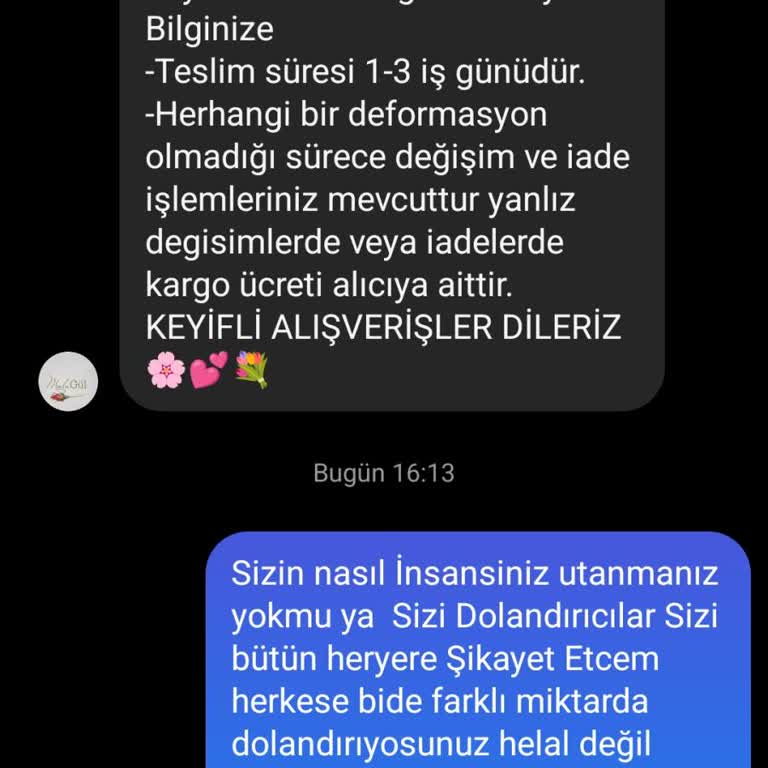 Moda Gül (guldrees) Online Alışverişte Kapora Sorunu Ve Para İadesi Problemi