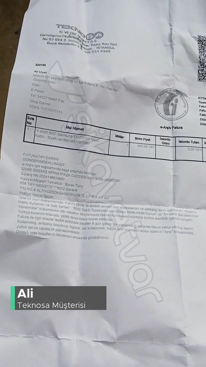 Teknosa İade Kabul Edilmemesi! videonun kapak resmi