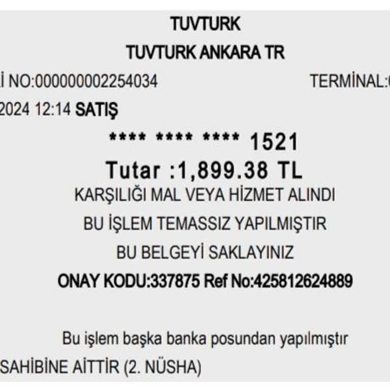 TÜVTÜRK Araç Muayenesinde Haksız Kart Komisyonu Ücreti