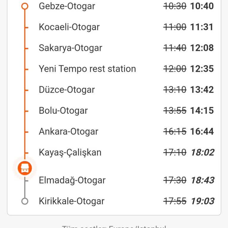 Kamil Koç Otobüs Firmasının Sefer Saatlerine Uymaması