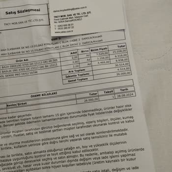 Yataş Ürünleri Zamanında Teslim Etmiyor