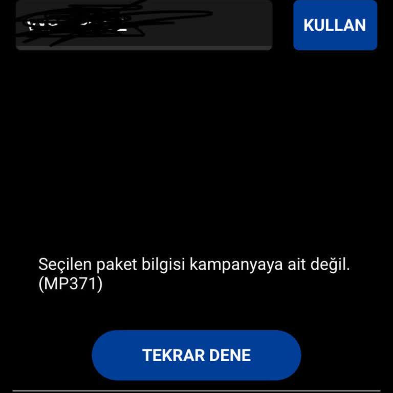 Vodafone Yanımda Uygulamasında Sürekli Geçersiz Kod Sorunu