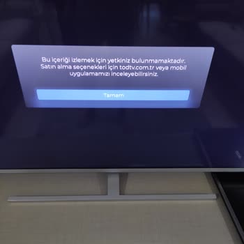 Tod TV İzlemek İçin Yetkiniz Bulunmamaktadır Hatası