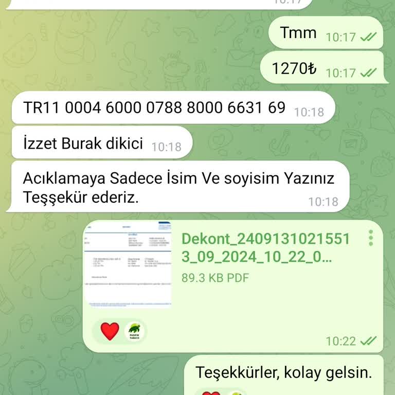 Pacific Tobacco Telegram Sigara Satışı