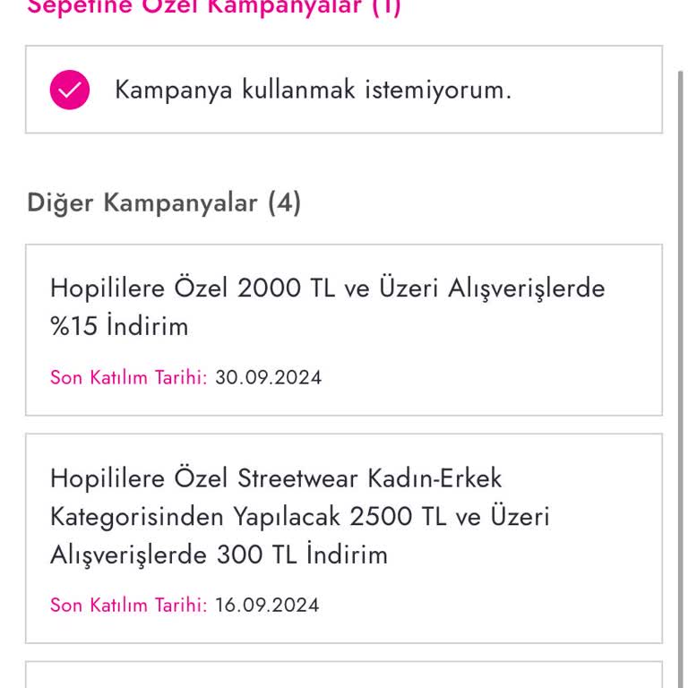 Hopi Kampanyalarını Boyner'de Kullanamıyorum