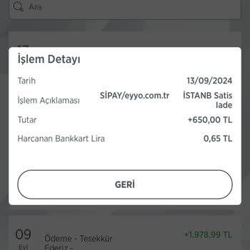 Eyyo Atelier İade Edilirken 150 TL Para Kesintisi