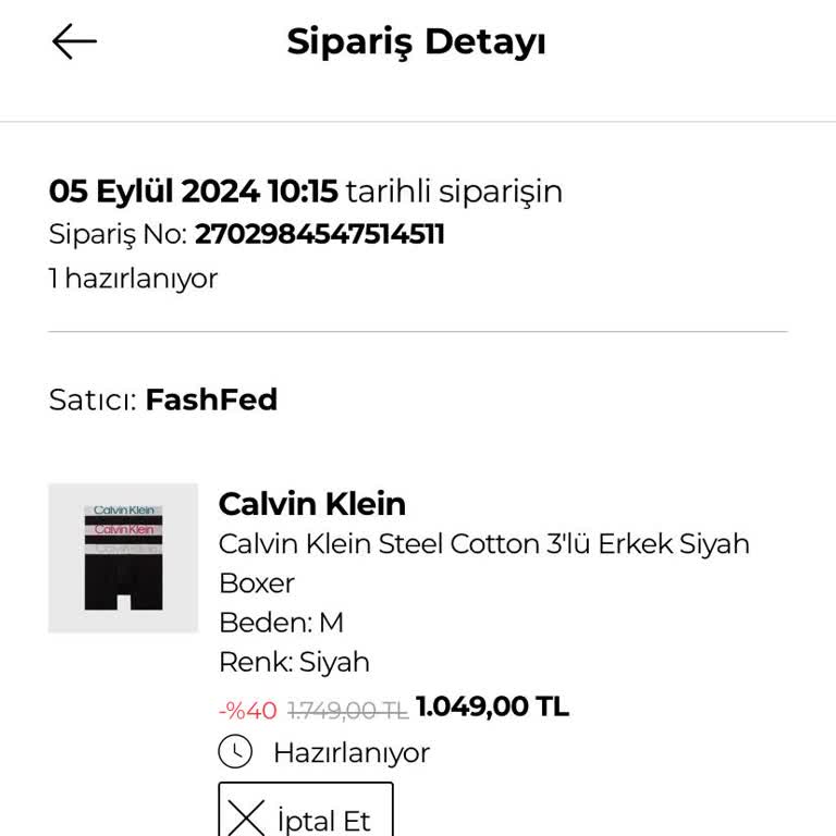 FashFed Aynı Gün Kargo Sözü Tutulmadı, 10 Gün Geçti!