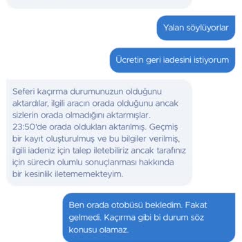 Obilet Otobüs Yolcuyu Almaya Gelmedi