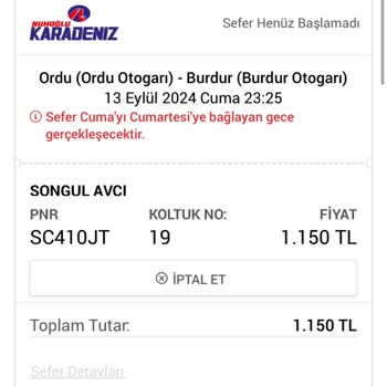 Obilet Otobüs Yolcuyu Almaya Gelmedi