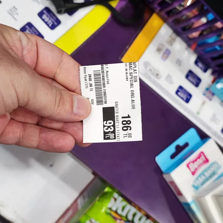 Splat Organik Diş Macunu Etiket Ve Kasa Fiyat Farklılığı Hakkında