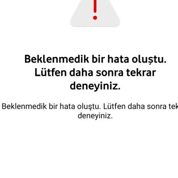 Vodafone Yanımda Uygulaması İnternet Paketi Sorunu