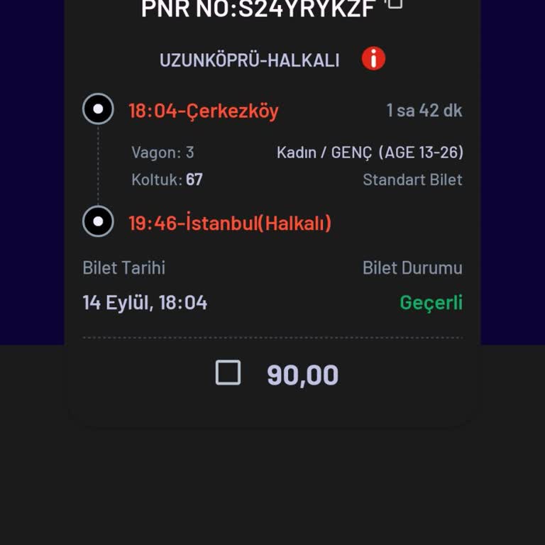 Çerkezköy'e TCDD Treni Zamanında Gelmiyor!