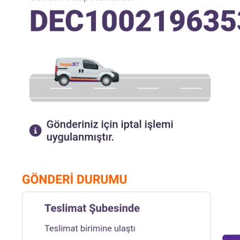 Hepsijet Bolu Nun Kafasına Göre Sipariş İptali Yapması