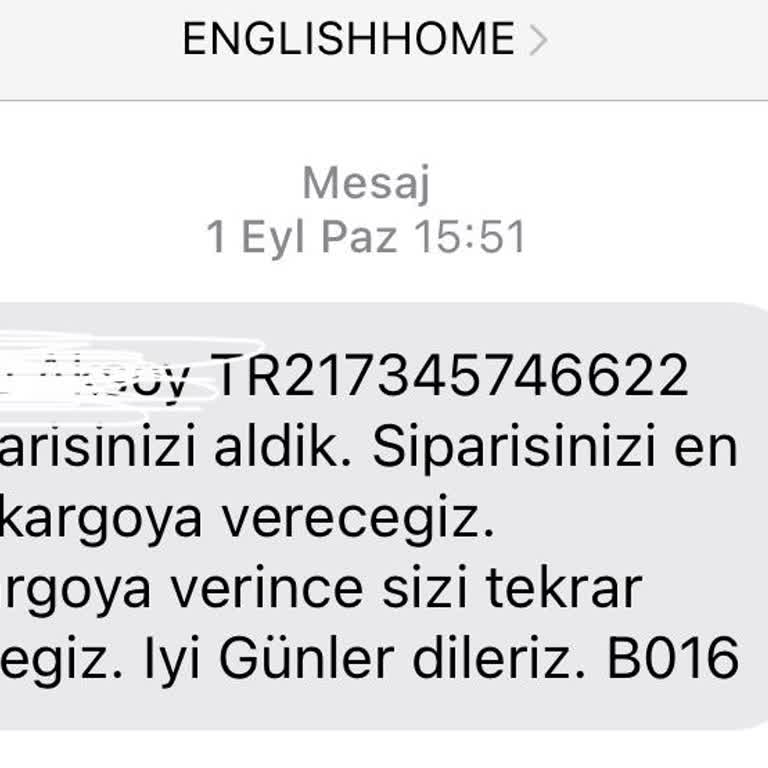 English Home Kargoya Verilmeyen Ürün Hakkında