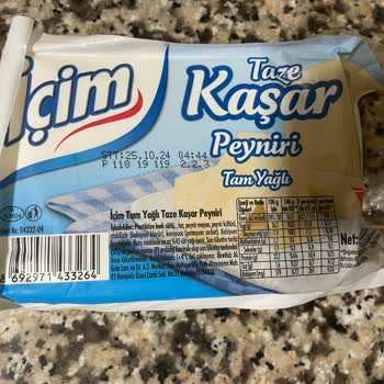 İçim Süt ve Süt Ürünleri İçim Marka Kaşar Peynirin Plastik Tadında Olması
