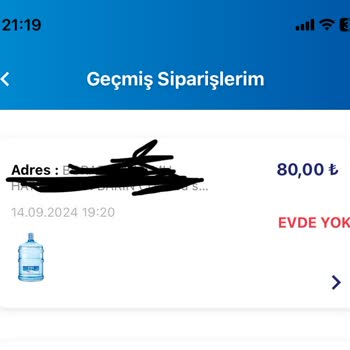 Erikli Su Bolu Bölgesi Sipariş Sorunu