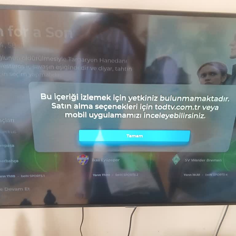 Tod TV /Digiturk Abonesi Maç İzleyemiyor